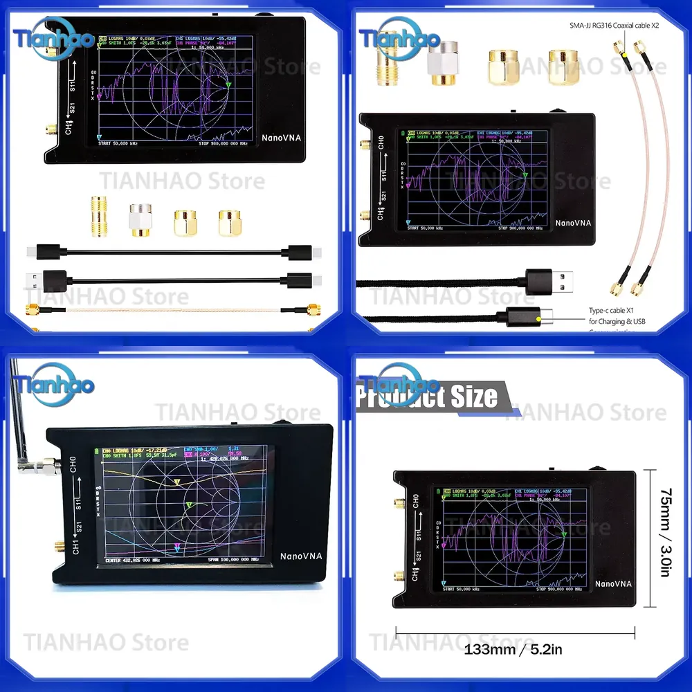 Power Tools Vector - NanoVNA-H4 do analizatora antenowego 10 kHz