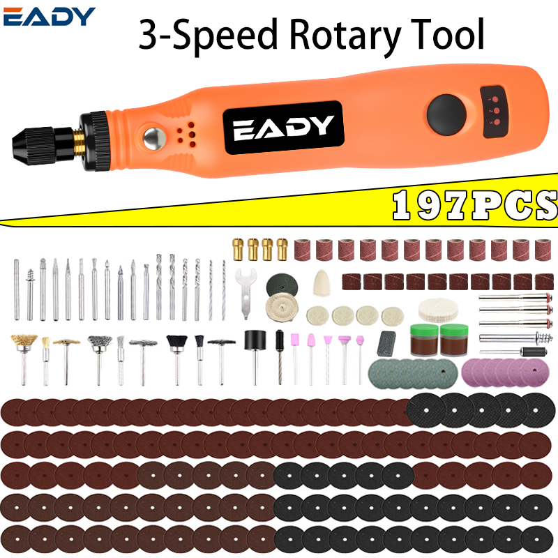 Power Tools Spare Parts - Zestaw bezprzewodowych narzędzi obrotowych USB –