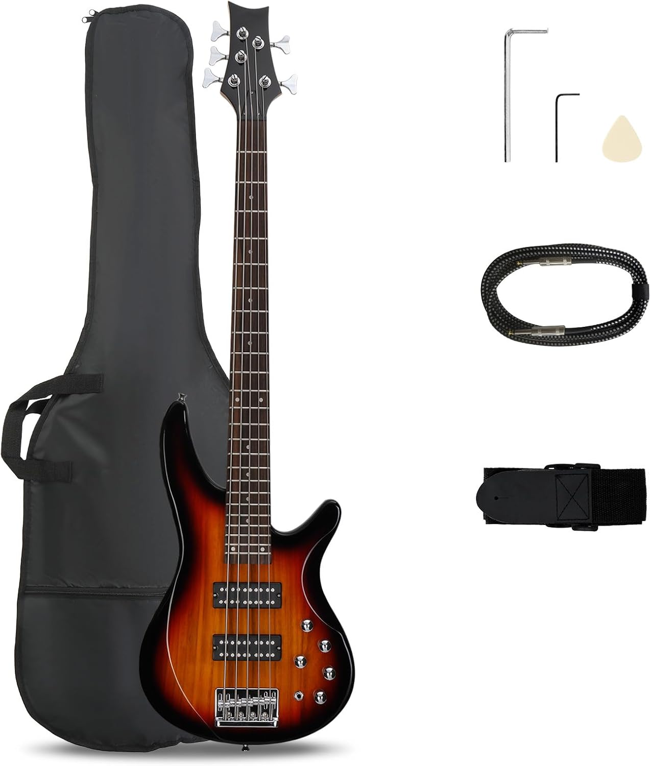 Bag Power Tools - 5-strunowa gitara basowa elektryczna, standardowa, praworęczna,