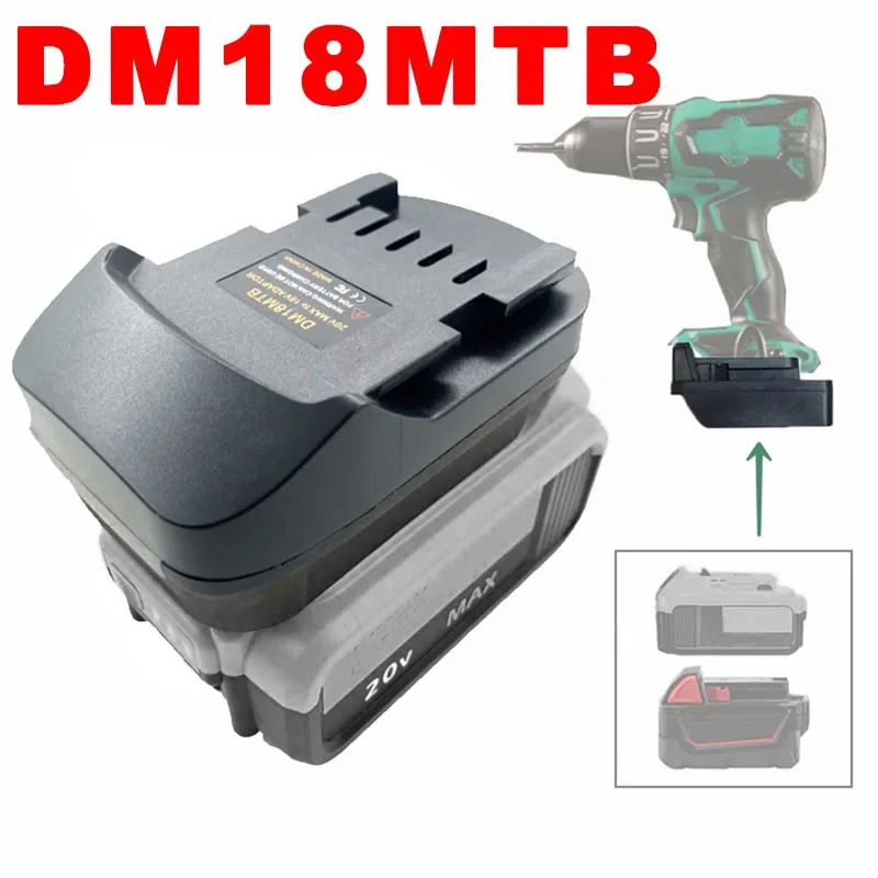 Power Tools Milwaukee - Adapter akumulatora DM18MTB do akumulatorów Dewalt/Milwaukee
