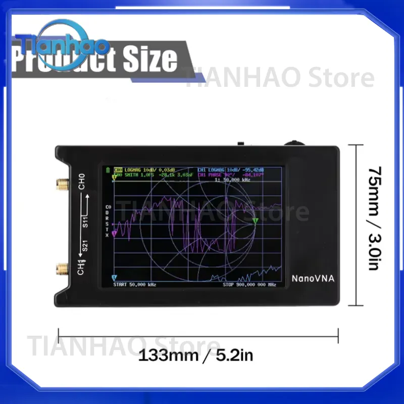 Analizator anten Nano VNA-H4 d – Power Tools Vector recenzja i cena