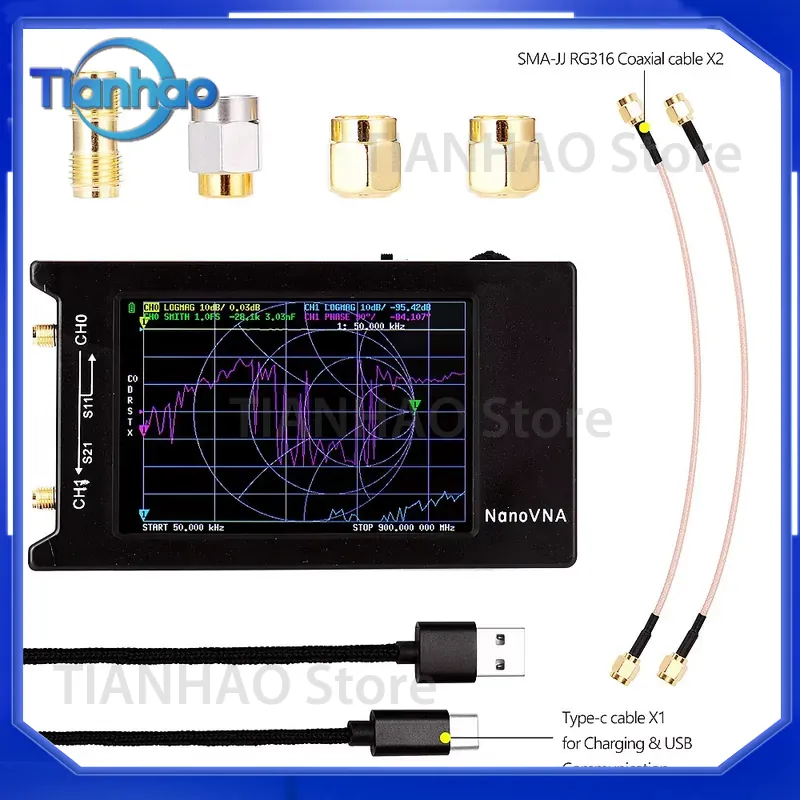 NanoVNA-H4 do analizatora ante – Power Tools Vector recenzja i cena